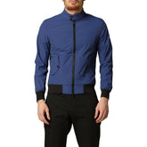 Refrigiwear Elegant Blue Bielastic Bomber Jacket -   -  Refrigiwear.